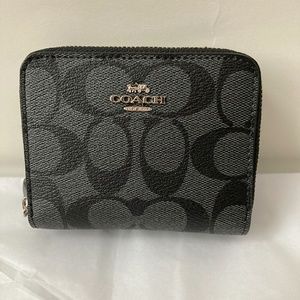 Small Signature Double Zip Around Wallet